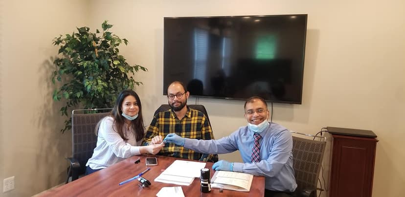 Client at settlement